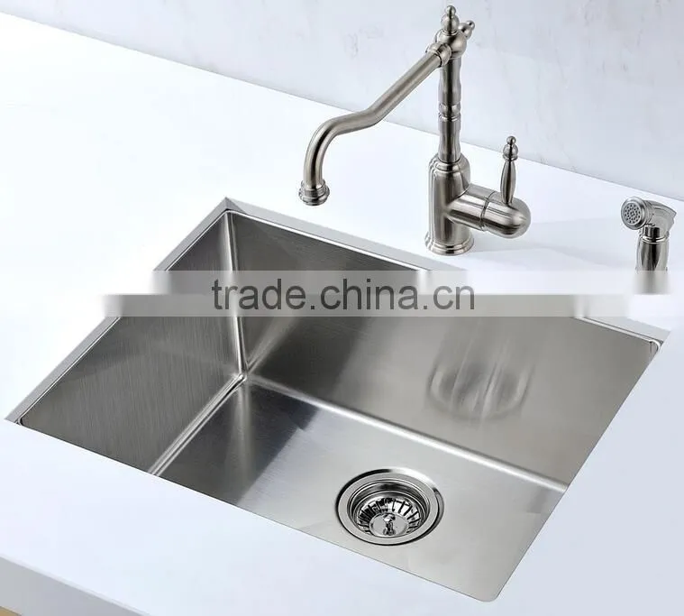 Apartment Size Kitchen Sinks Handmade Stainless Steel Single Bowl Bar Sink
