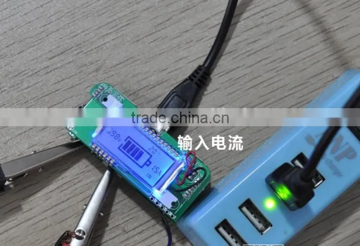 DIY mobile power supply module DC3v 5v to dc5v step up boost power supply module 2A with LED and LCD screen