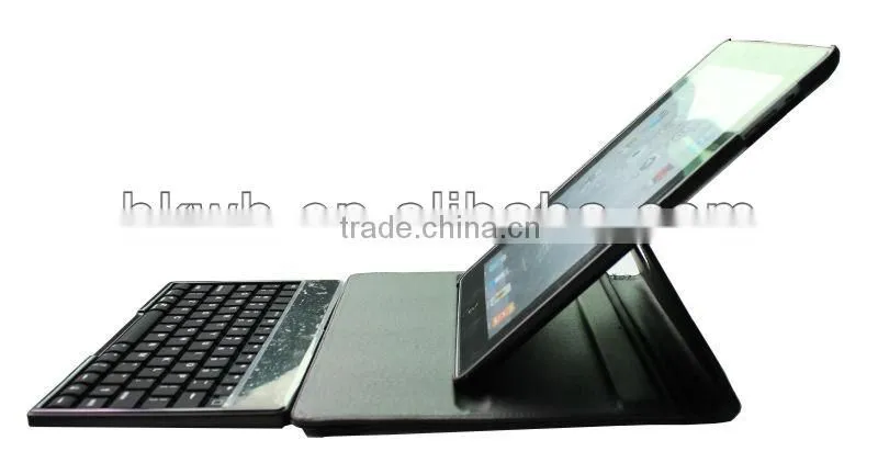 2013 Top quality bluetooth Keyboard PU case for ipad 2/3/4