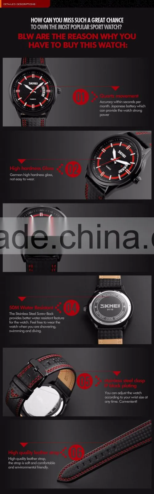 SKMEI Fashion Quartz Analogue Watch