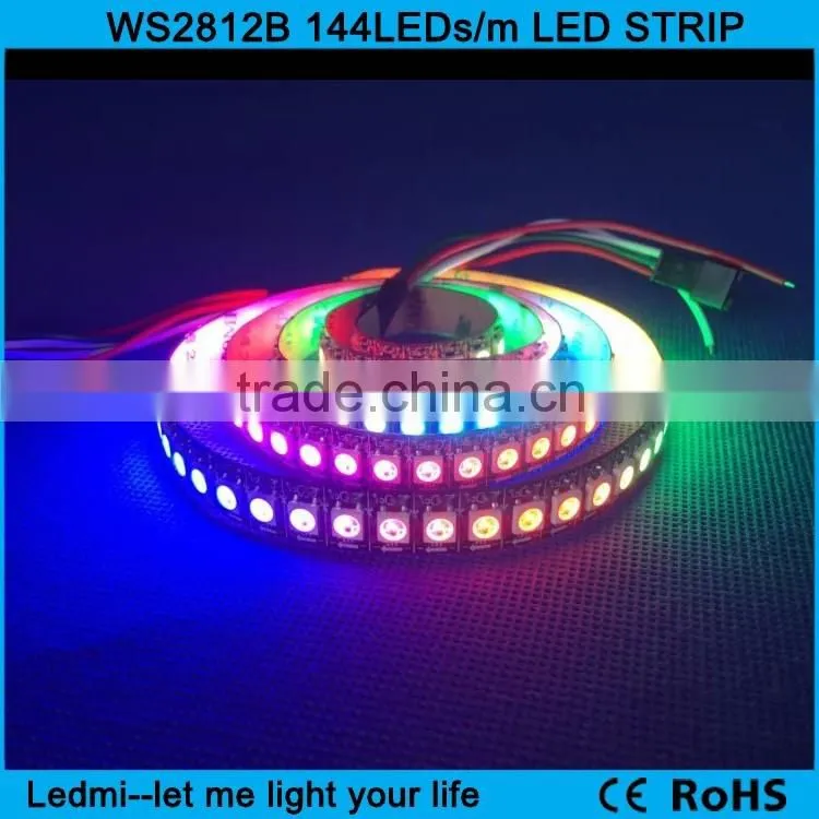 Individually addressable led strip ws2812b 144led/m 144pixel/m dc5v led strip