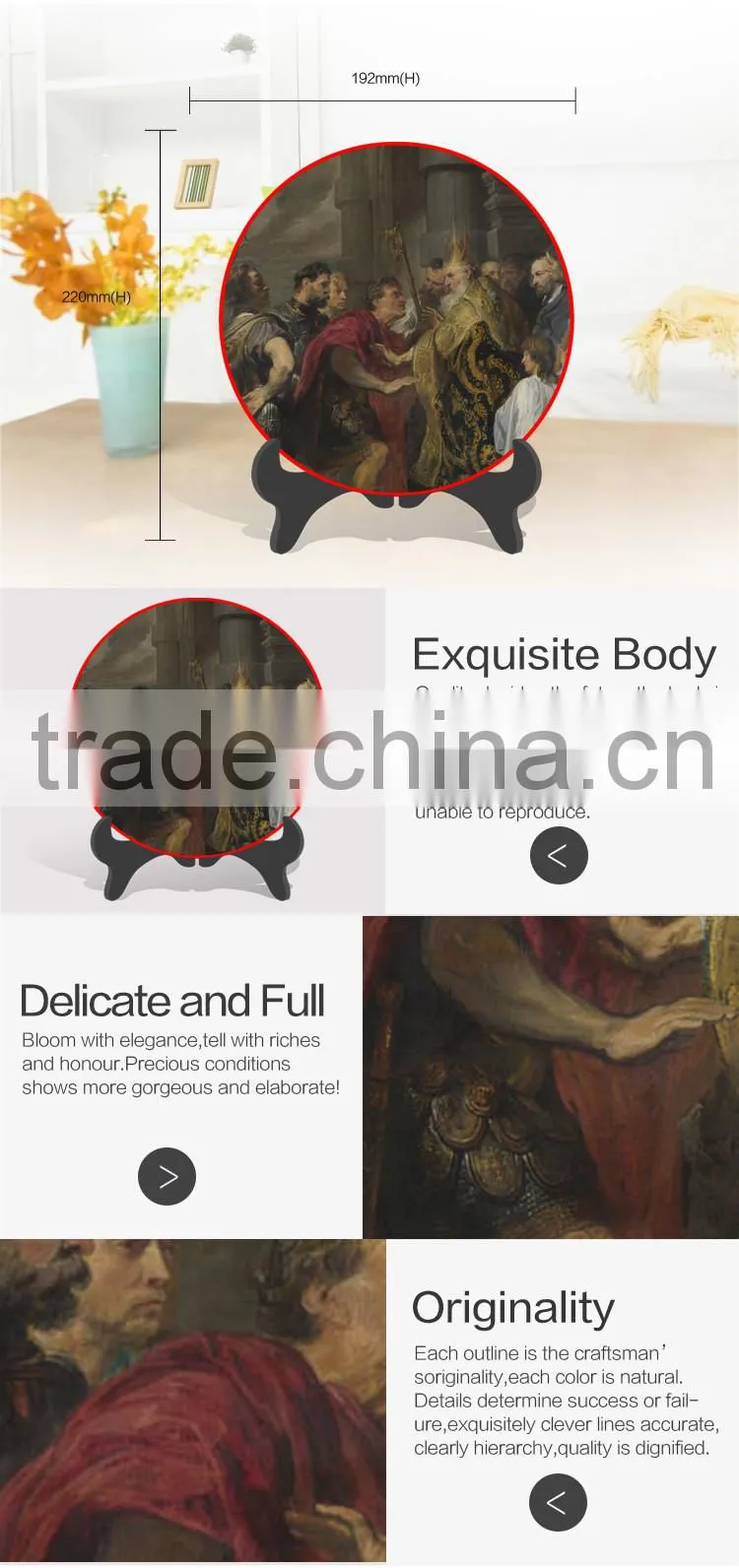 Europe religious catholic figurines painted crafts handmade home decoration