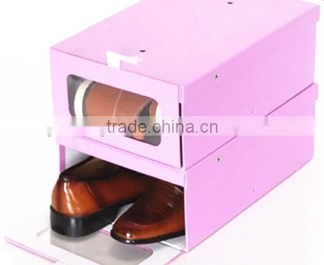 2016 HOT SALE CUSTOM CARDBOARD PAPCKAGING/PAPER EMPTY SHOE BOXES /DROP FRONT SHOE BOX