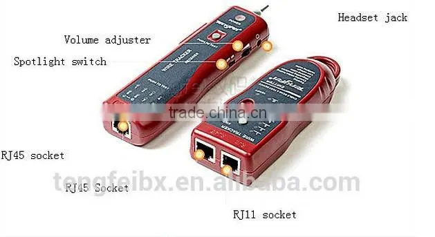 made in china factory price Telephone Tracer/ Network BNC RJ45 Cable Tester Tracker Electric Wire Finder china
