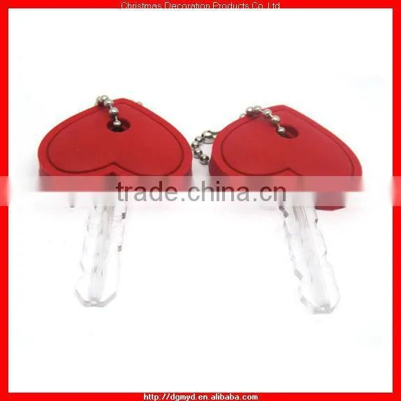 Double side 3D rubber PVC key toppers (MYD-0923)