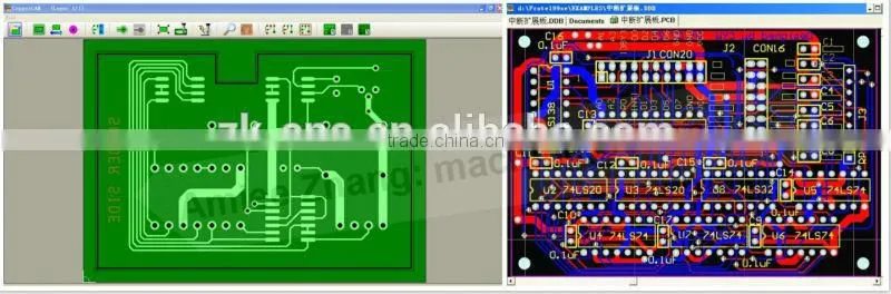 600*600mm Cheap PCB Prototype CNC Router Protel99&CopperCAM Software ZK-6060
