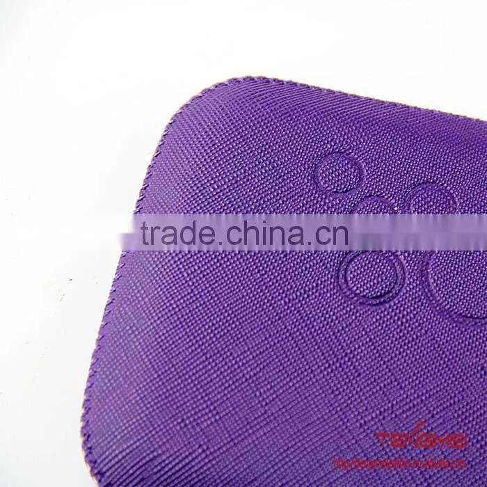 flanging pouch case with pattern embossing, universal case custom made