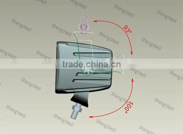 ShengWell 16W 3" Square LED driving light 9--32v IP67 CREE led car driving light 12volt cree ip67 led driving light