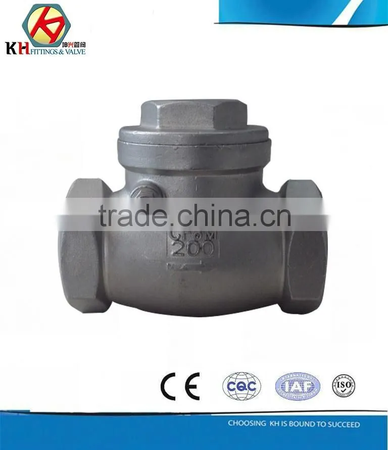 stainless steel check valve pipe fittings manufactueeeered by KH fititngs Corp.