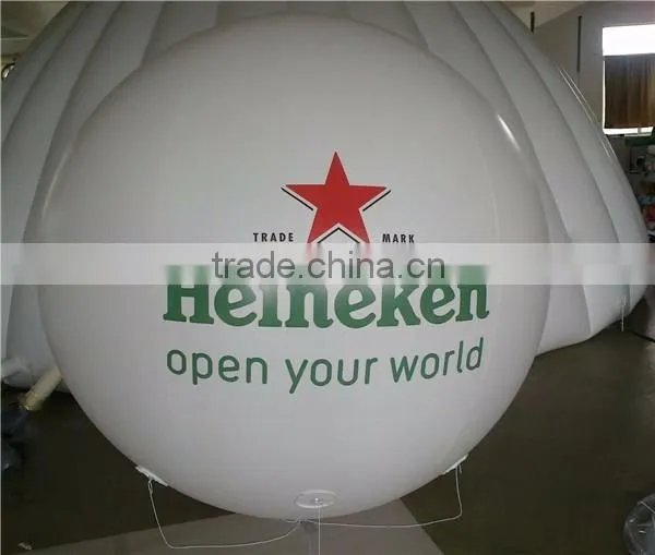 PVC inflatable helium balloon,3m inflatable air balloon with logo,full printing balloon for advertising