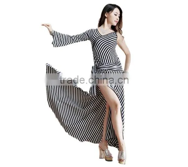 Cotton Belly Dance Costumes with Long Dress+Hip scarf (QC2237)