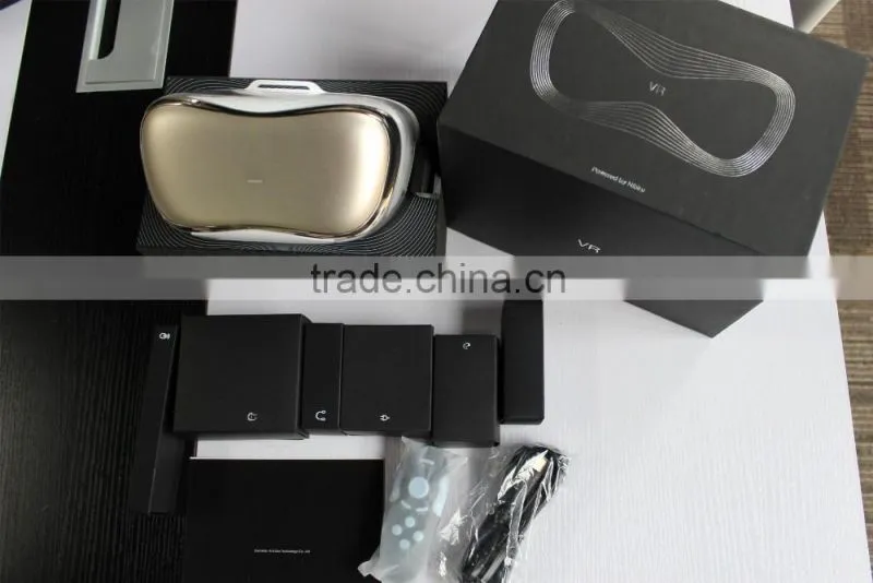 the newest 5"inch display android all in one Virtual Reality Visual experience box headset glasses with allwinner H8 Octa-Core