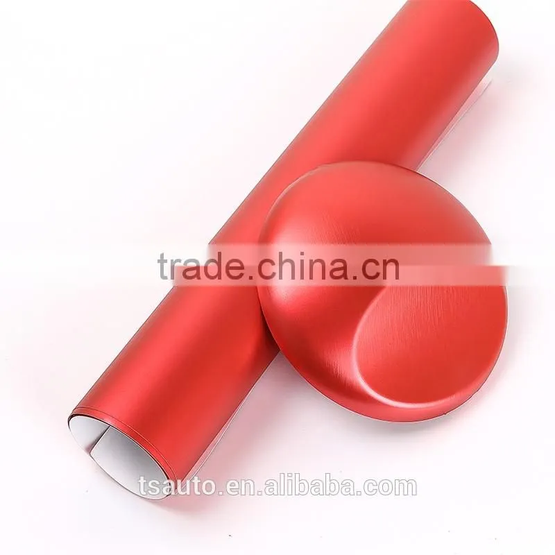 TSAUTOP UV Proof Adhesive Air Free 12colors 1.52*20m 2016 new style TSAUTOP 1.52*30m/20m 2016 new style brushed steel vinyl wrap