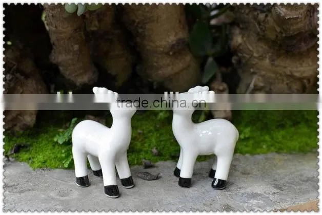 ceramic white animal figurine ornament small figurine