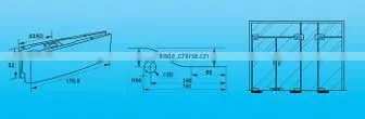 Glass door clamp/glass patch fitting,glass accessories fitting