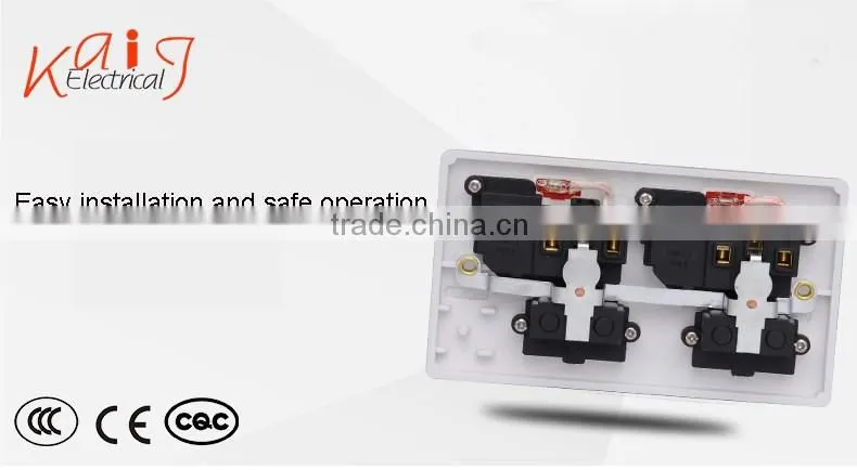 Factory price Double 10A 3 Pin Wall socket