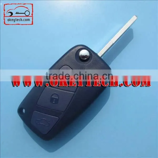 High quality Fiat flip key shell 3 button for fiat key shell key car fiat for fiat key