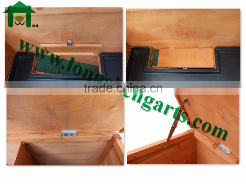Double decker wooden rabbit house