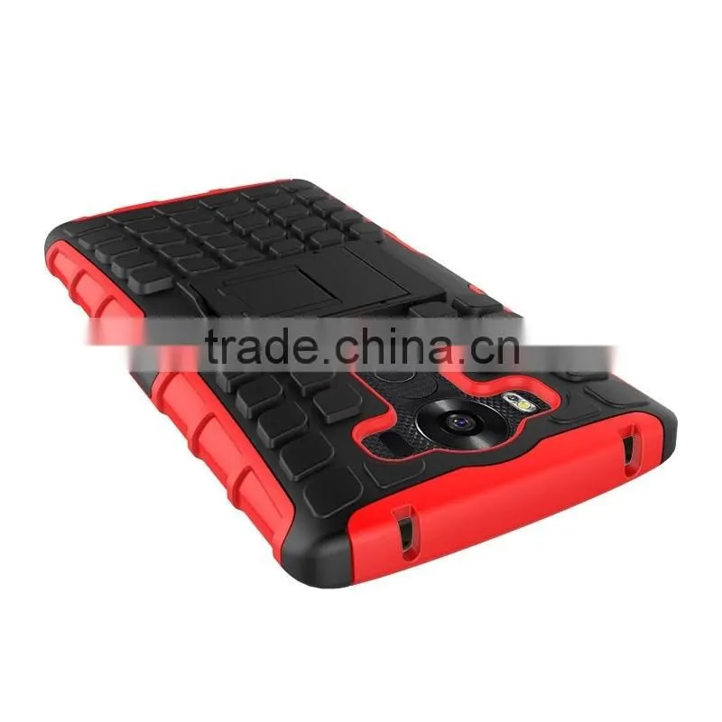cheap goods from china For LG V10 G4 Pro PC + TPU Shockproof Hard Hybrid Rubberized Kickstand Case, case for lg v10 g4 pro