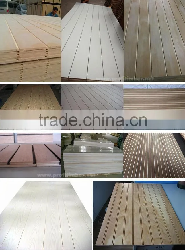 U Grooved Plywood, Tongue and Groove Siding, Slotted Plywood Cutting