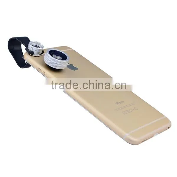 Universal Mobile Camera Fisheye Lens Clip 20x Macro Lens for Smart Phone iPhone 6 Samsung Galaxy S6