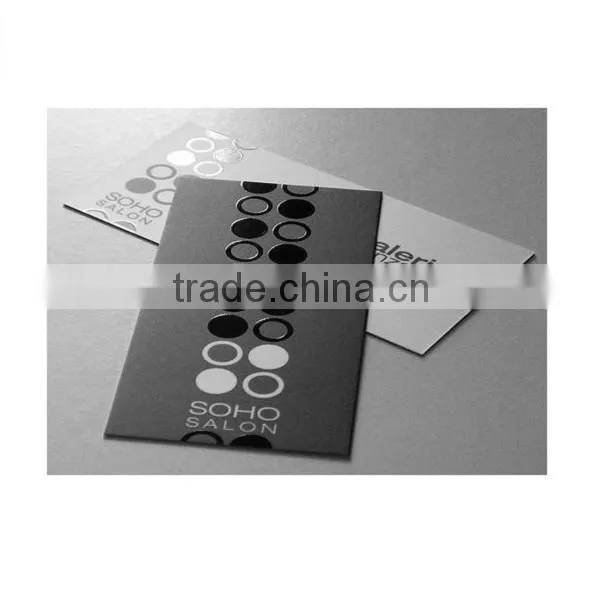 Black card clothing hang tag with UV custom paper hang tag