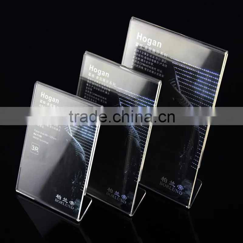 custom design clear acrylic A4 paper holder