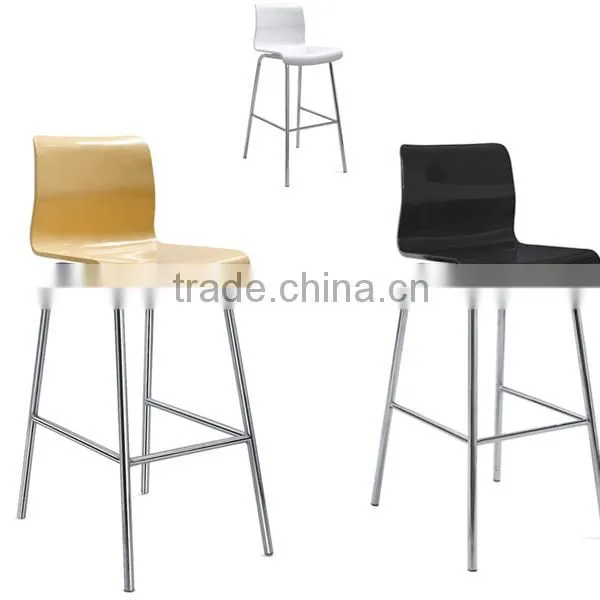 Hot Sale Contemporary Popular Style White Color Bar Stools Chair with Back