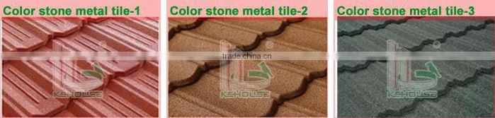 Technical parameters of color stone metal tile