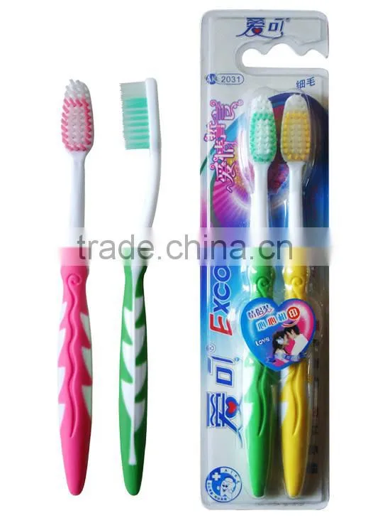 Soft toothbrush with suction cup