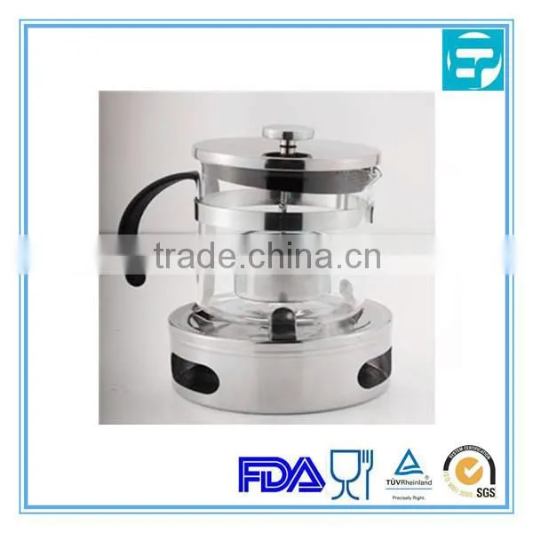 750ml borosilicate glass stove pot with filter