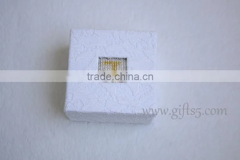 Personalized Jewelry Box bracelet box with beaded name plate of J