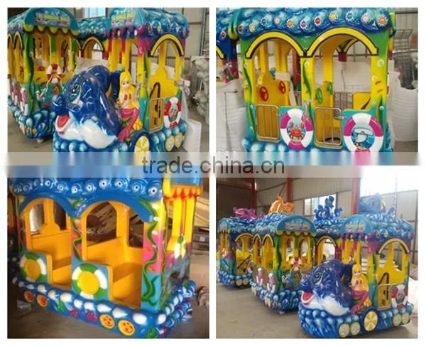 2016 New Product Used Amusement Park Rides Elephant Track Train For Kids / Adults