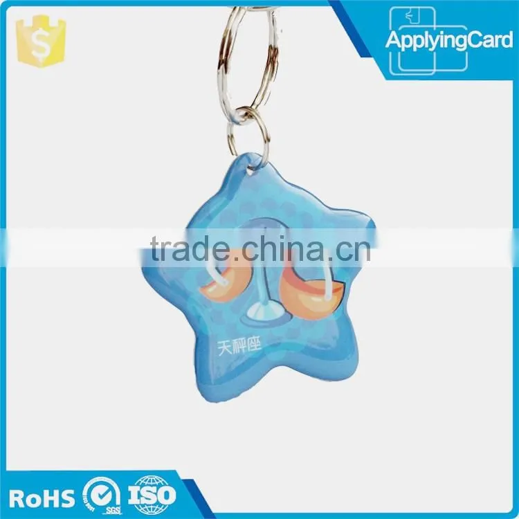 Customize epoxy key tag chinese key card for entrance guard system