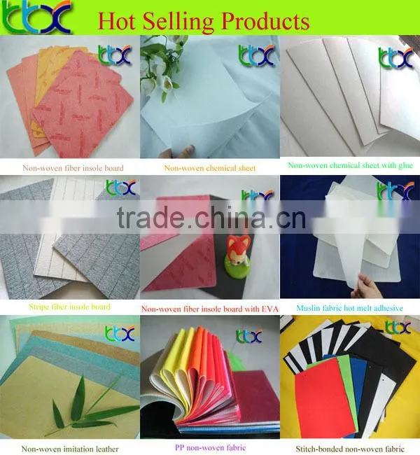 Non woven imitation leather fabric for shoe interlining