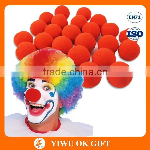 Circus Party Halloween Costume Red Foam Clown Nose By Party Suppliers