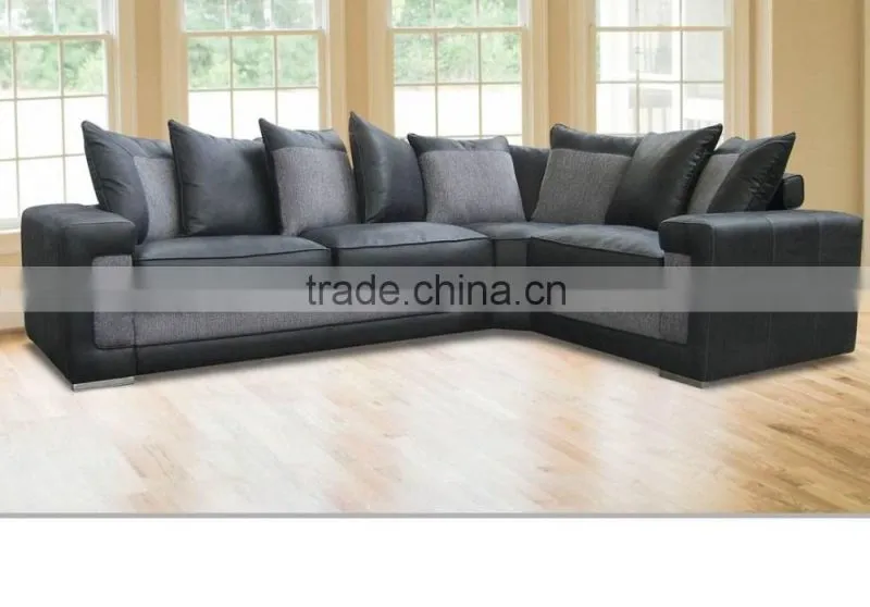 Customizaed drawing room fabric new new l shaped sectoonal sofa design