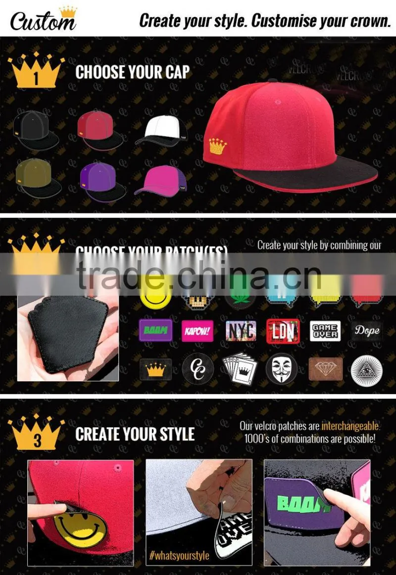 Custom Embroidery Waterproof Waxed Canvas Baseball Cap