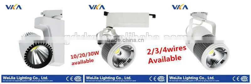 Higher quality commercial led track spotlight dimmable 5000k