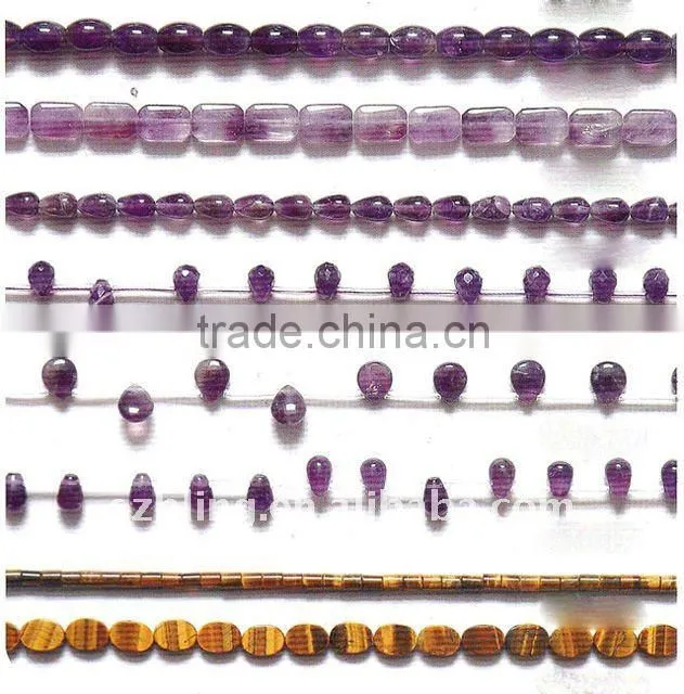 Wholesale gemstone Synthetical Amethyst Funnel shape loose beads