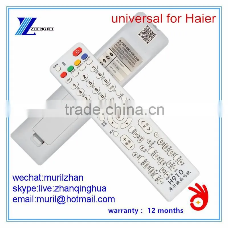 ZF White 63 Keys H910 Universal Remote Control for Haier LED/LCD TV directly use no need to set