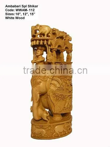 wooden elephant sculptures/old wooden sculpture/elephants