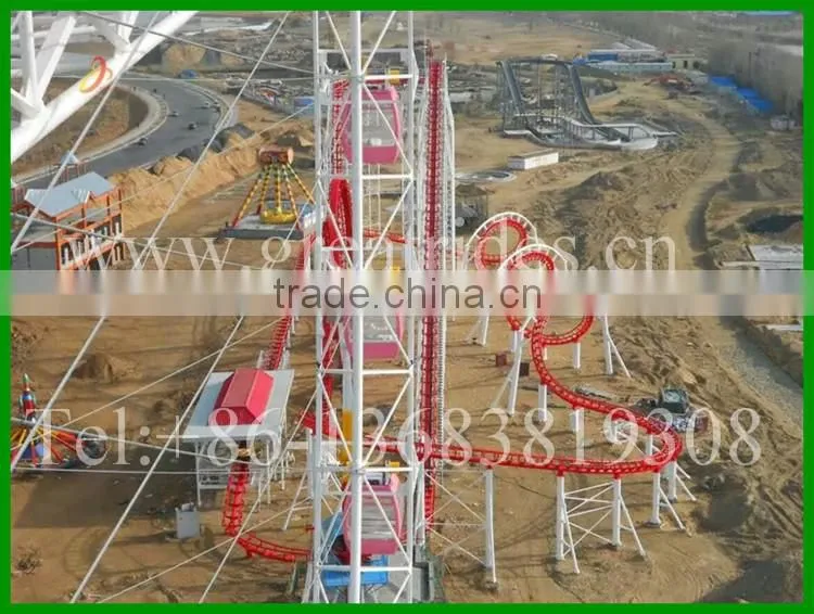 china top roller coaster manufacturer amusement small suspended roller coaster for sale