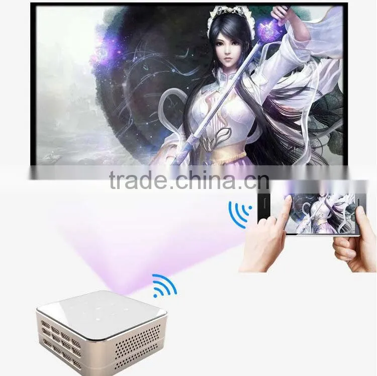 4 Core Cpu Build in Speakers Dlp Link 3d Home Theater 4K full hd 3d led projector