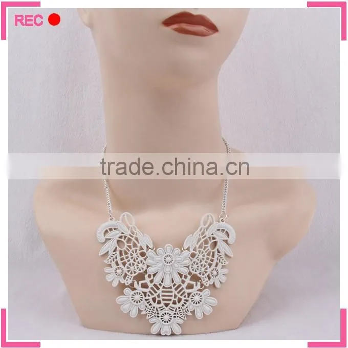 Different types of necklace chains jewelry, crochet decoration fancy necklace design