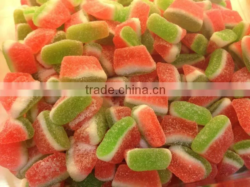 Suger coated soft fruit juice jelly candy