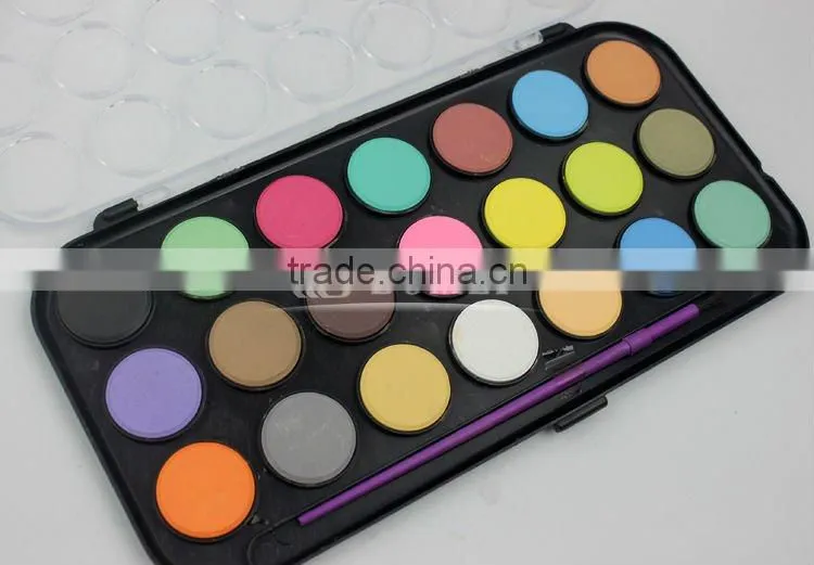 21colours semi dry watercolor paint set