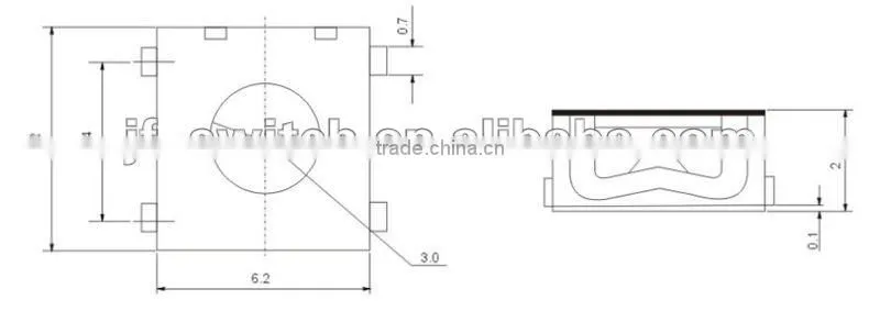 normally closed tact switch ts-1110u