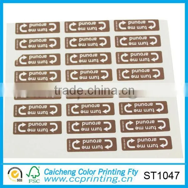manufacture paper sticker baby cloth sticker label