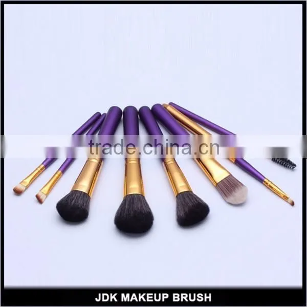 8pcs cheap price of makeup kit purple handle cosmetic brushes for makeup artists